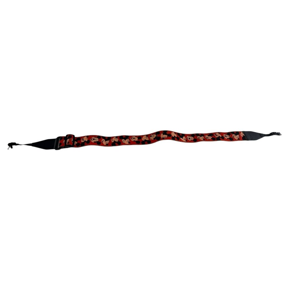 Disney Mickey Mouse Red & Black Adjustable Guitar Strap Expressions 44” Long - Picture 8 of 10
